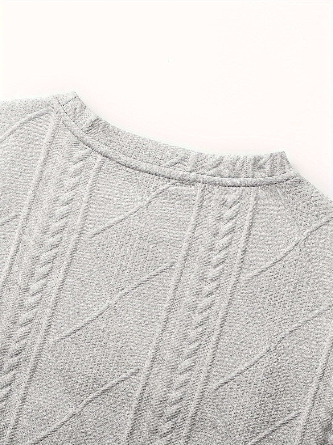 Harlan | Textured Crewneck Top