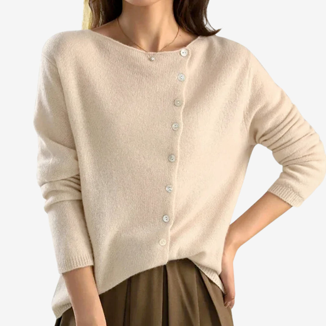 Evelina | Refined Button-Front Cardigan
