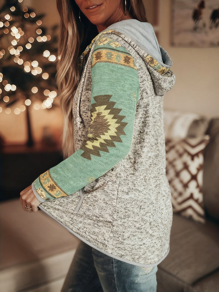 Sierra | Western-Inspired Snap-Button Hoodie