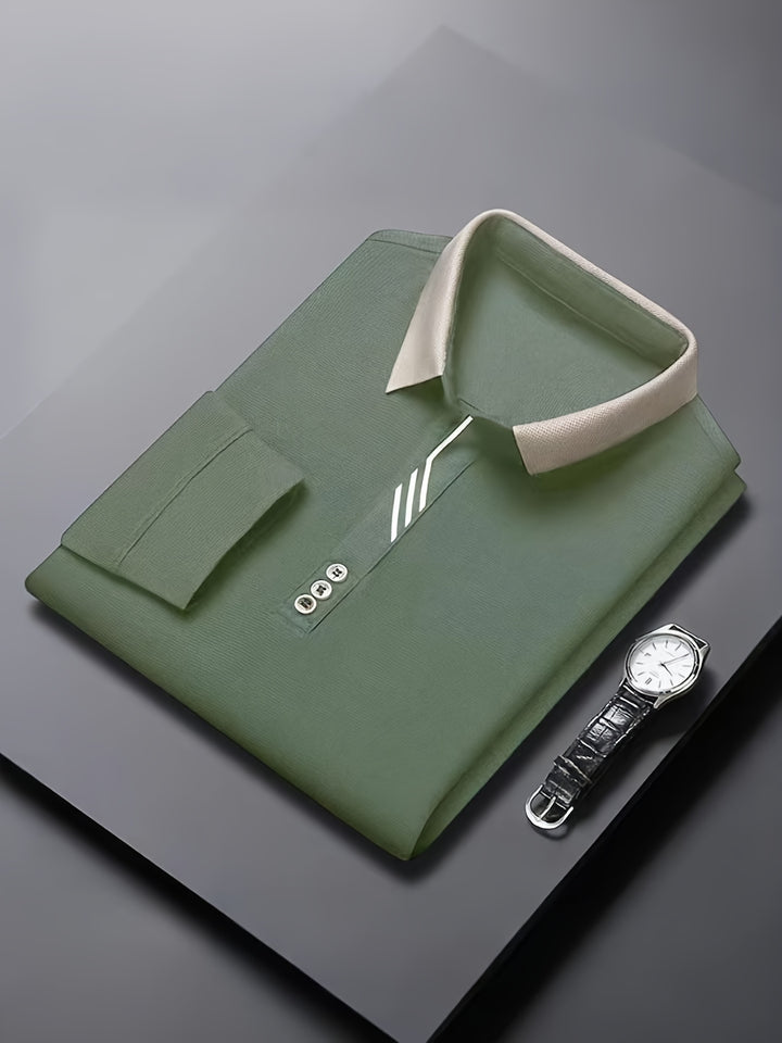 Alden | Refined Long-Sleeve Polo Shirt