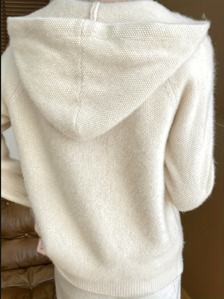 Everly | Hooded Zip-Front Cardigan