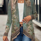 Adelaide | Botanical Open-Front Cardigan