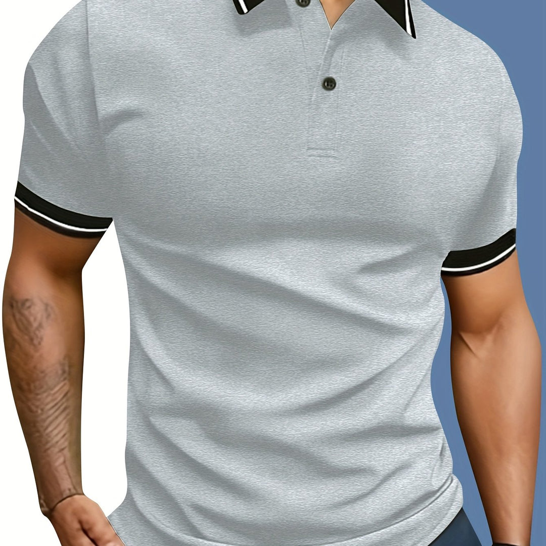 Larkin | Men's Knit Turn-Collar Polo