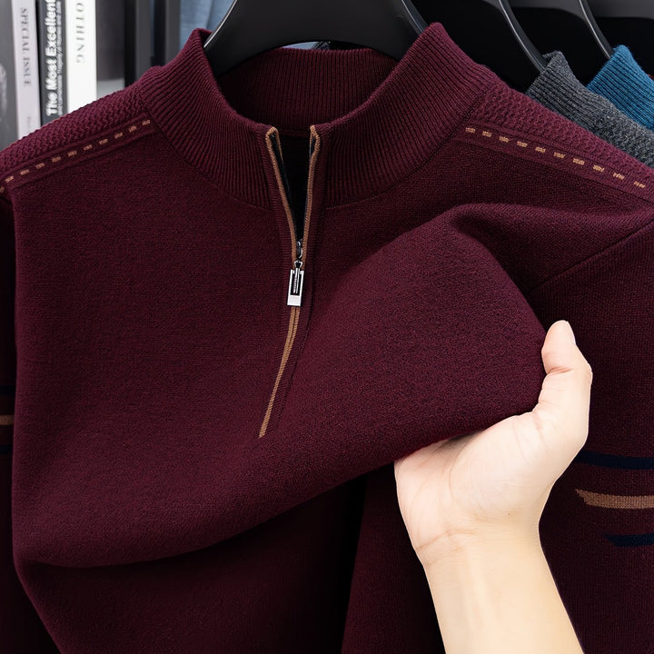 Ambrose | Zip-Neck Pullover Sweater
