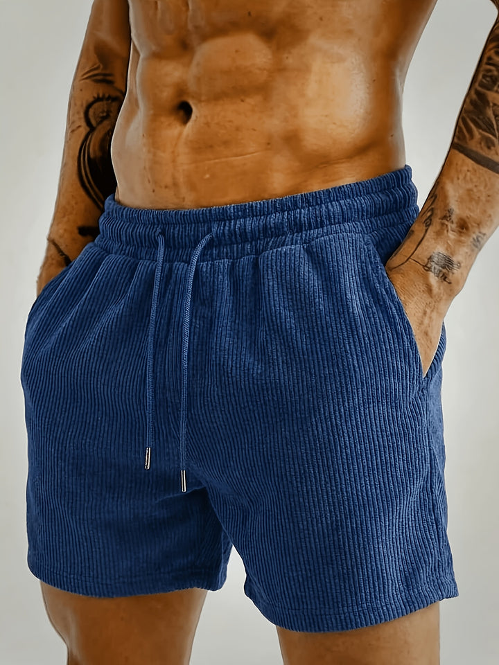 Hendrix | Men's Corduroy Textured Jogger Shorts
