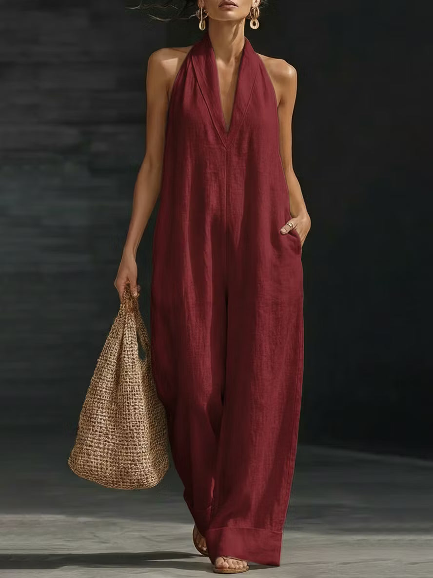 Solene | Relaxed Wide-Leg Jumpsuit