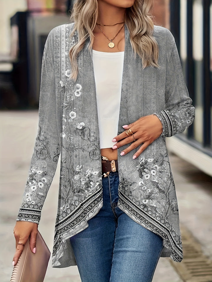Adelaide | Botanical Open-Front Cardigan