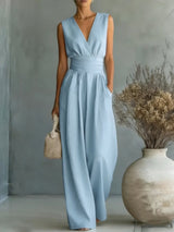 Eleanora | Elegant Wide-Leg Jumpsuit