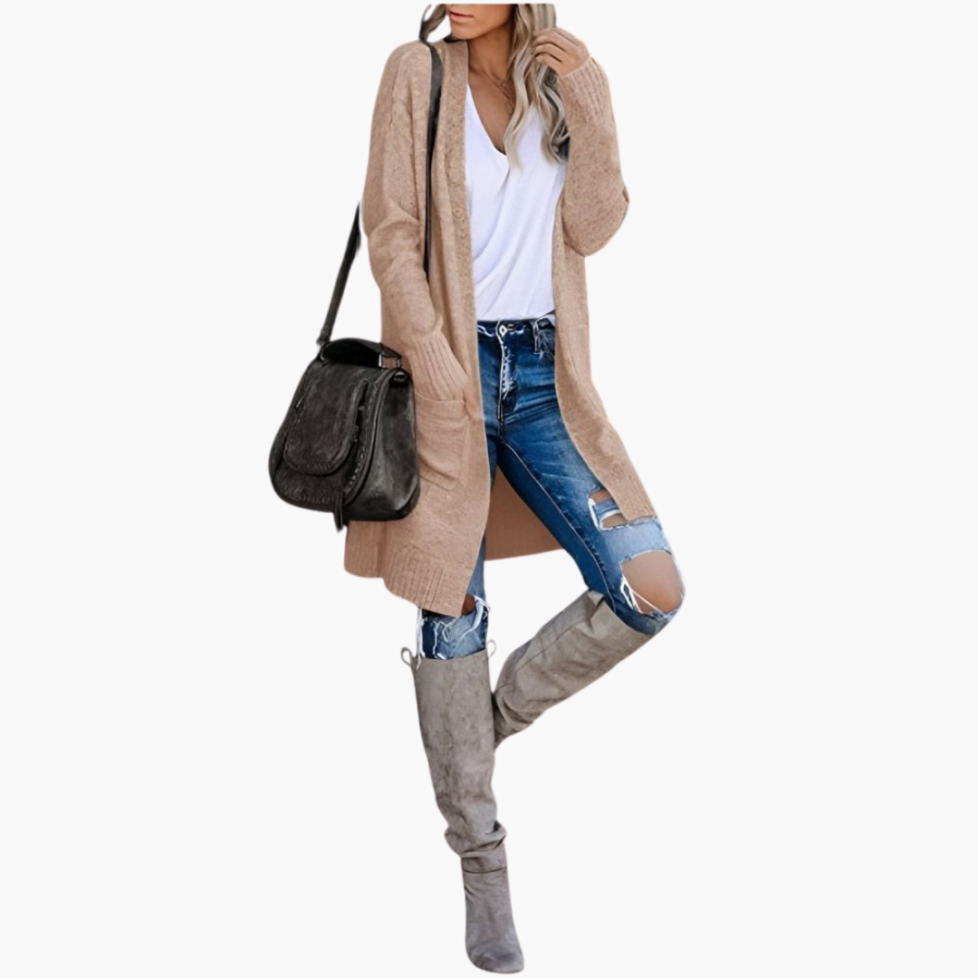 Anthea | Longline Pocketed Cardigan