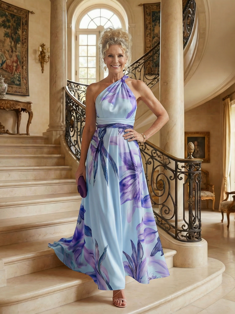 Cassandra | Floral One-Shoulder Maxi Dress