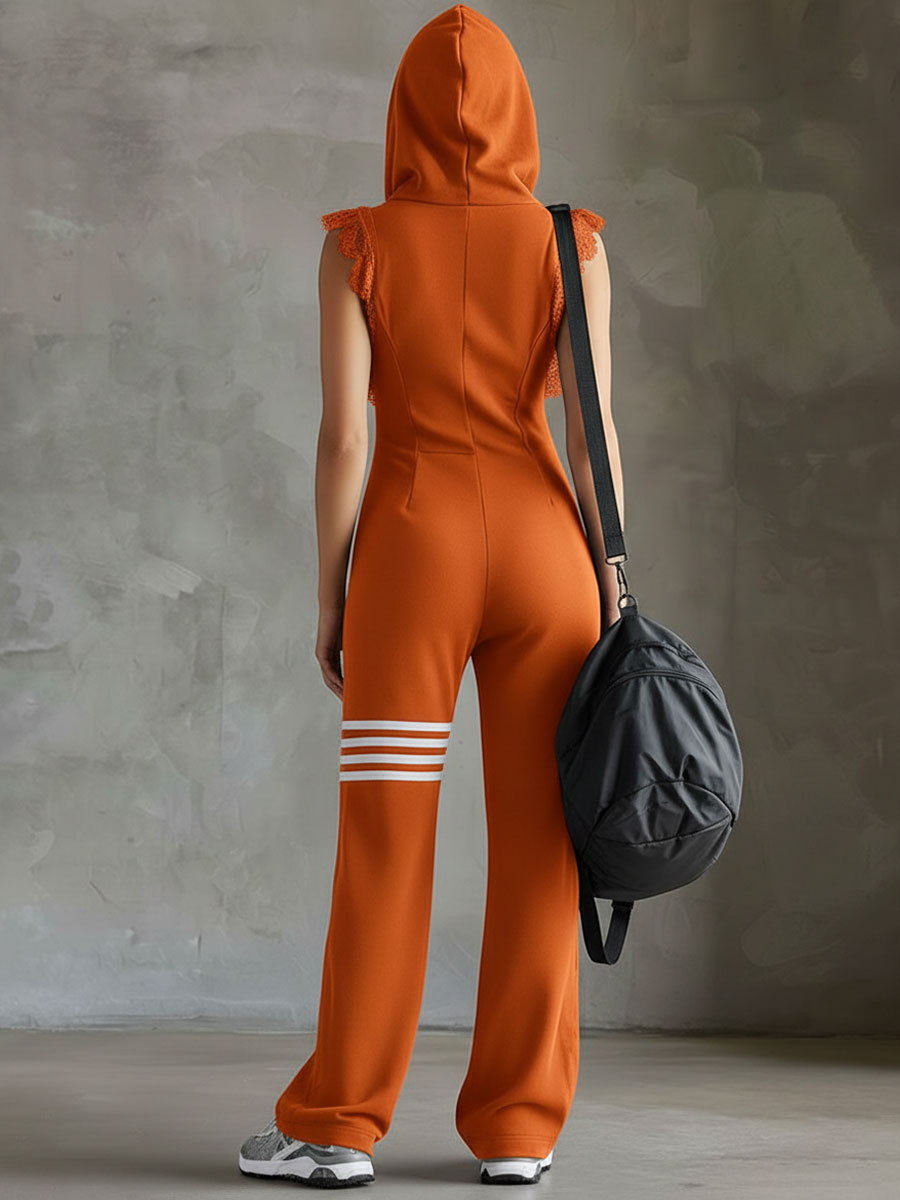 Renata | Sporty Hooded Jumpsuit