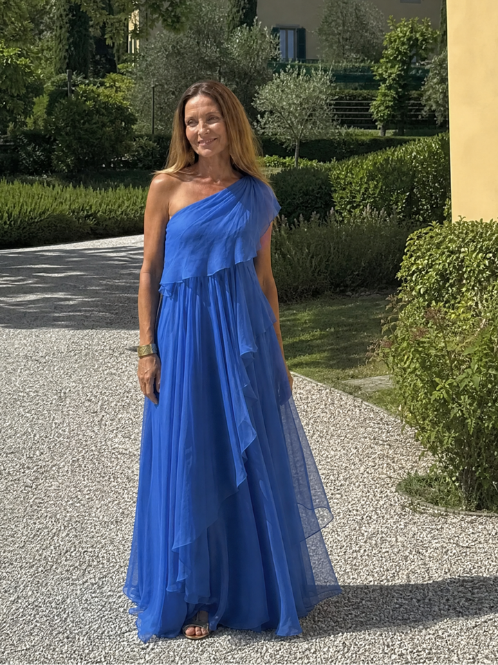 Rosaline | Flowing One-Shoulder Maxi Dress