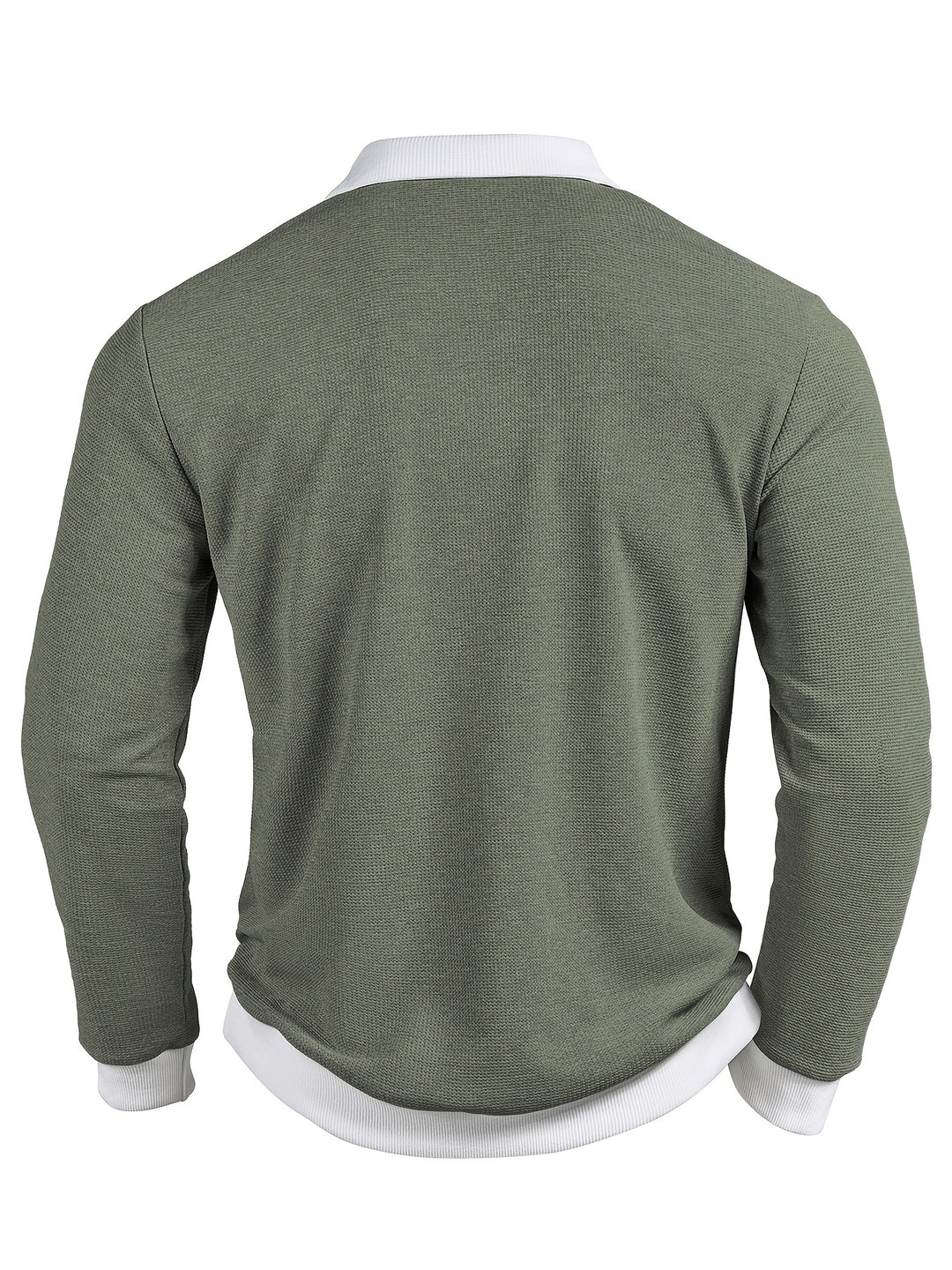 Clark | Men's Waffle Knit Contrast Collar Polo