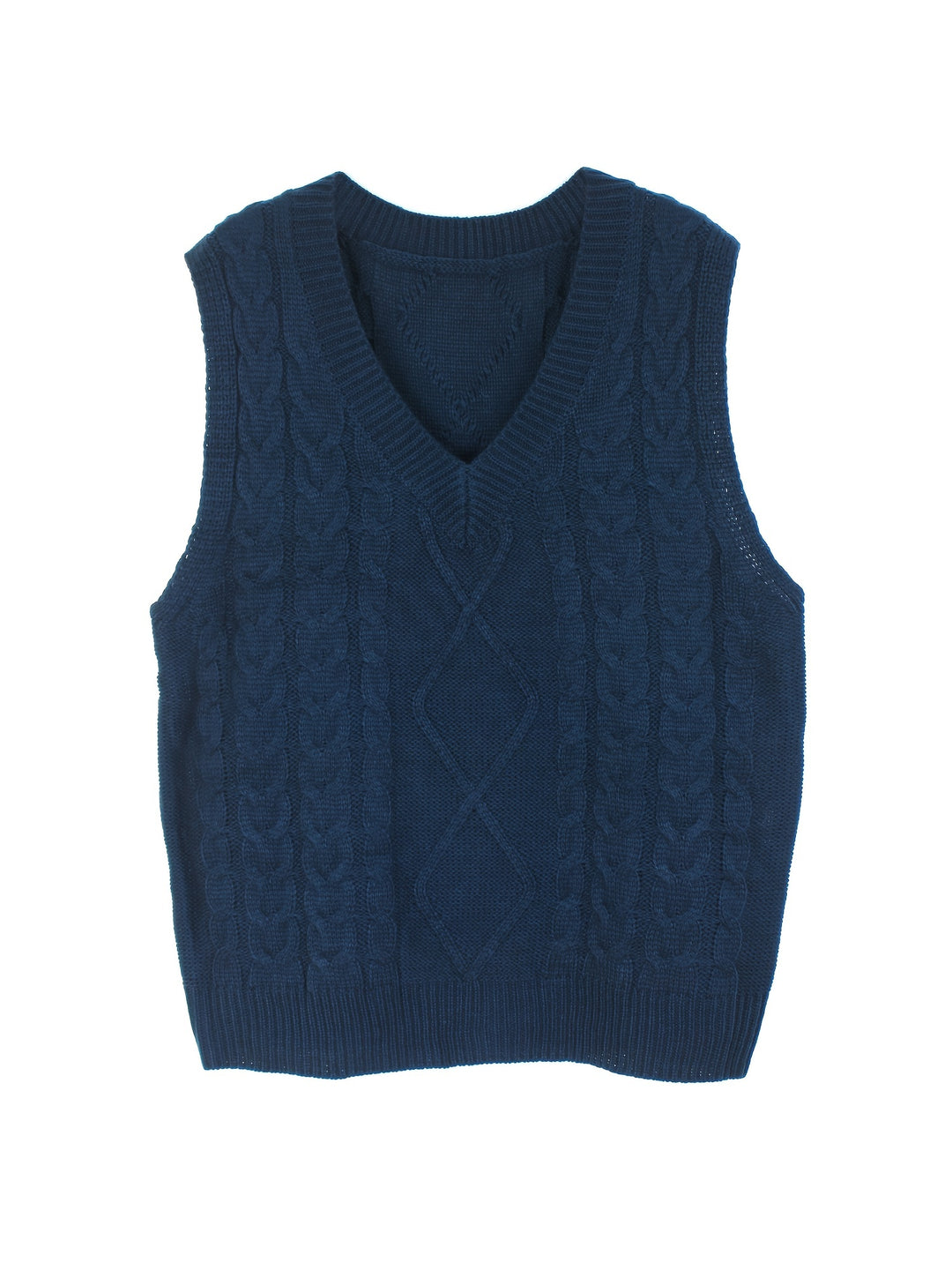 Cambria | Cable-Knit V-Neck Sweater Vest