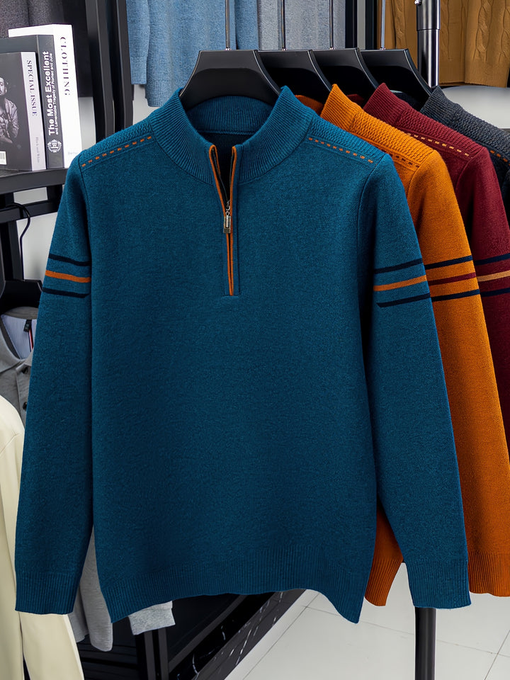 Ambrose | Zip-Neck Pullover Sweater