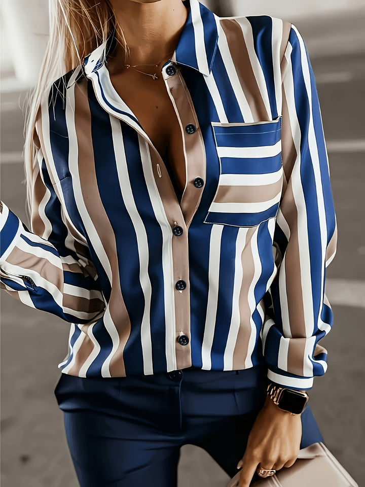 Simone | Refined Striped Button-Up Shirt