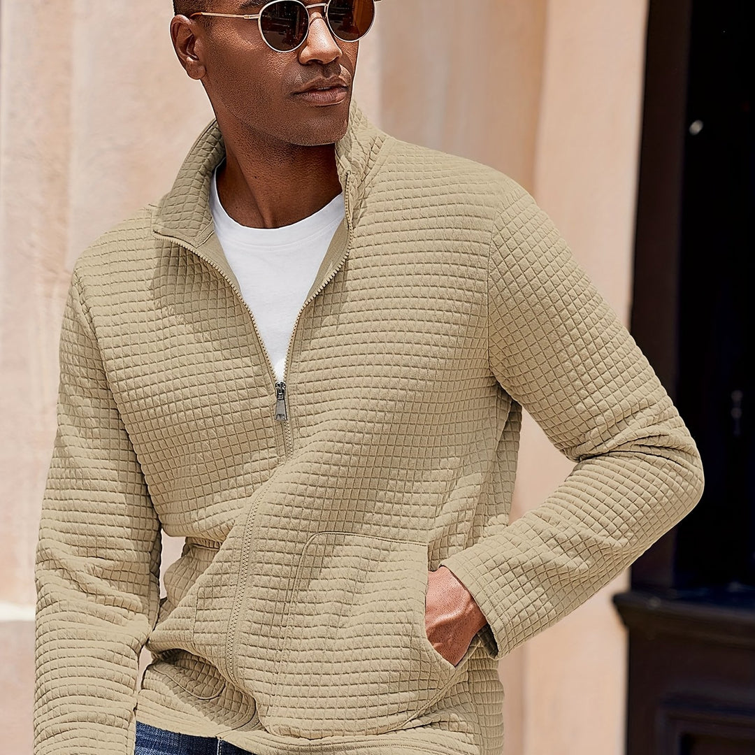 Harvey | Textured Zip-Up Jacket