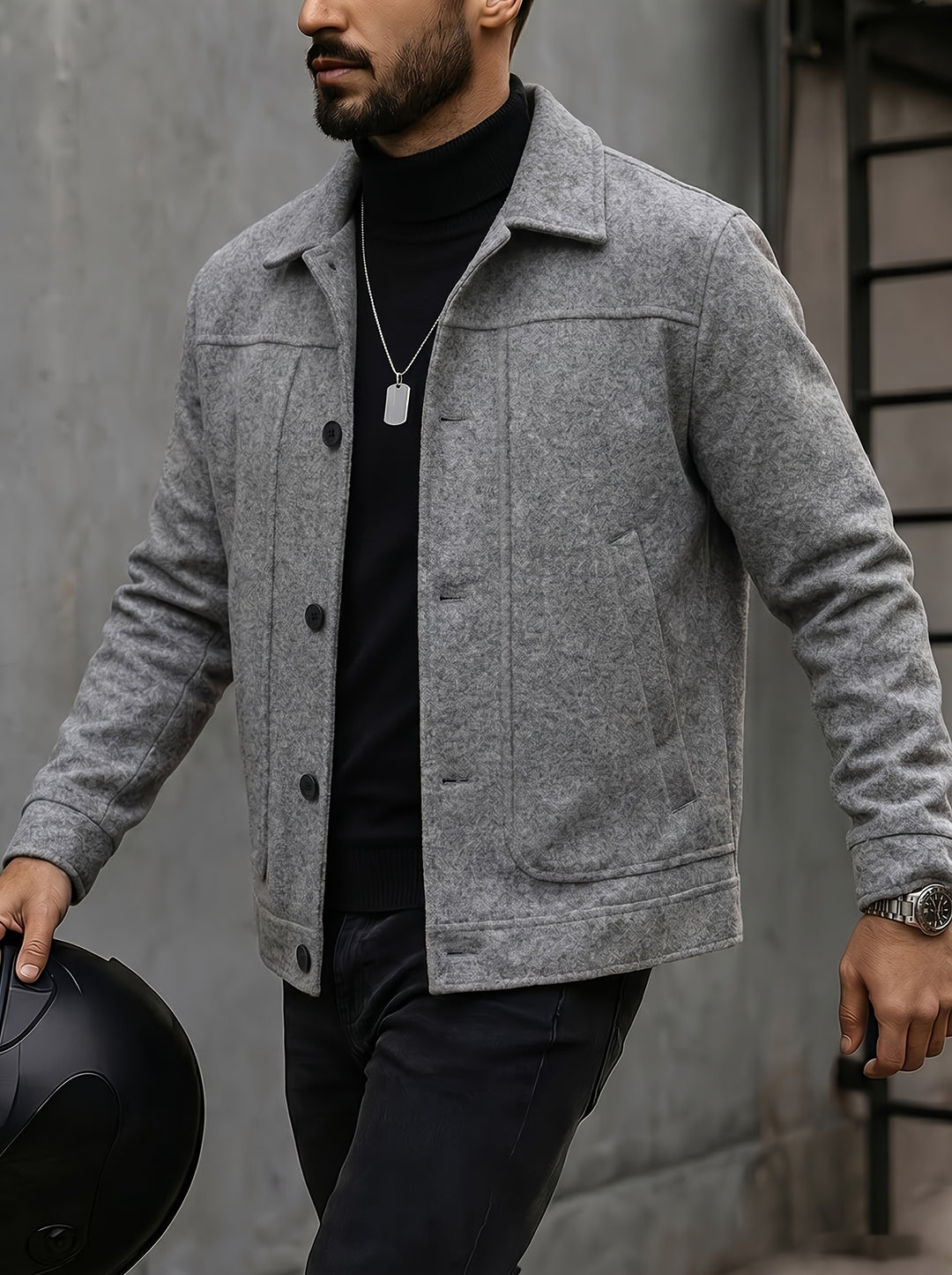 Grady | Textured Everyday Utility Jacket
