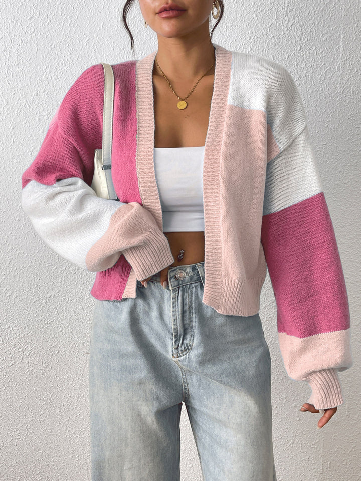 Delphine | Colour-Block Cardigan