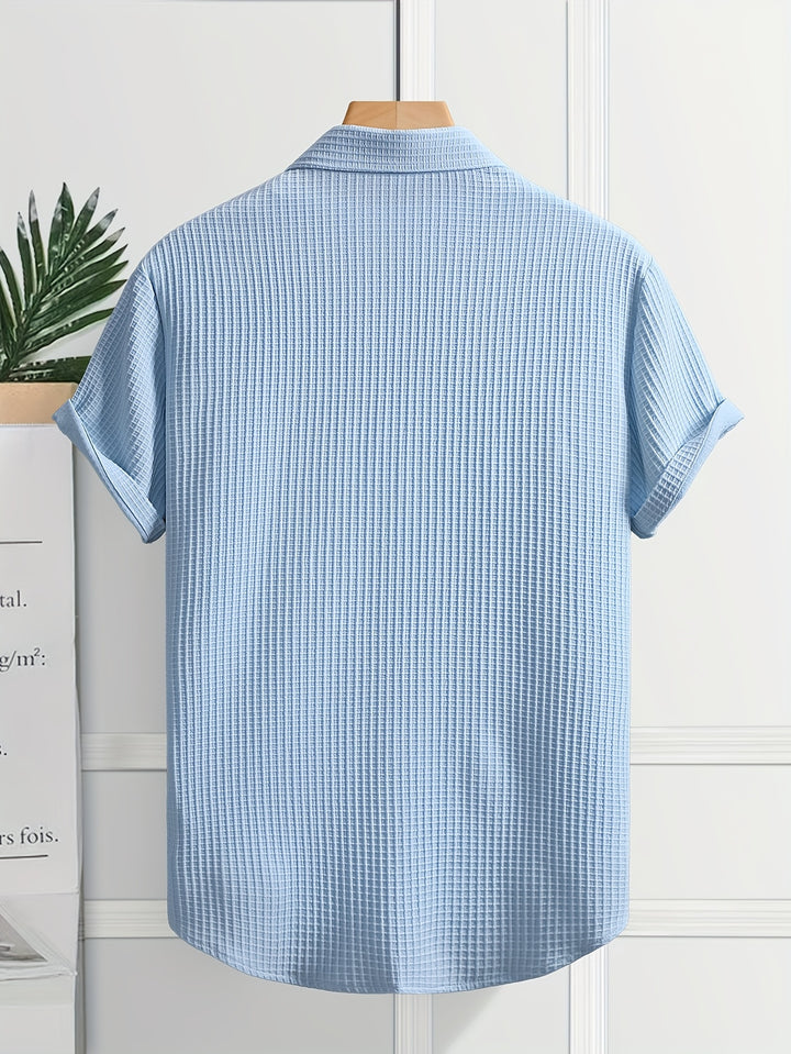 Silas | Men's Bubble Texture Short Sleeve Shirt