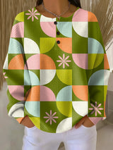 Selina | Colorful Geometric Sweater
