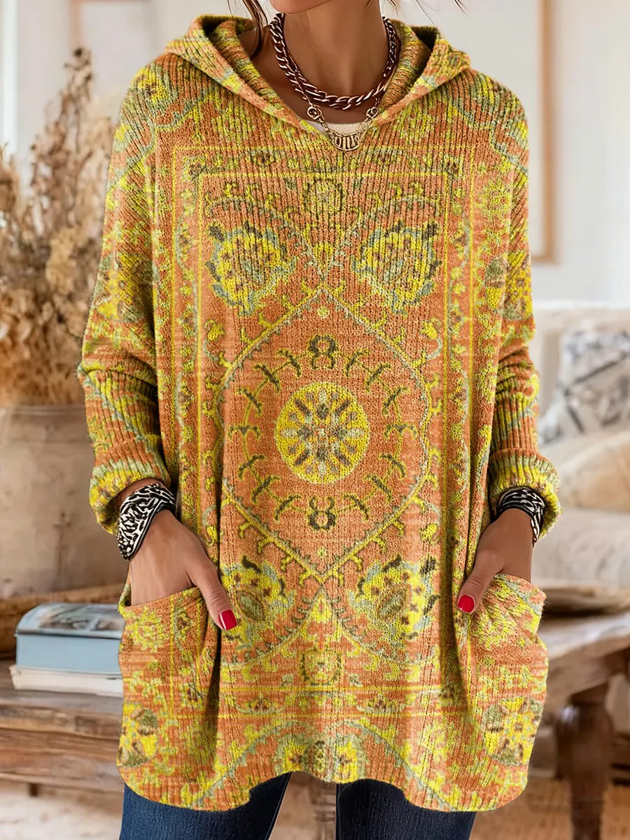 Tabitha | Cosy Bohemian Hooded Jumper