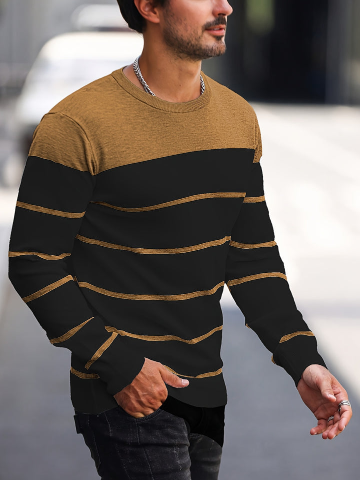 Harvey | Striped Crew Neck Sweater