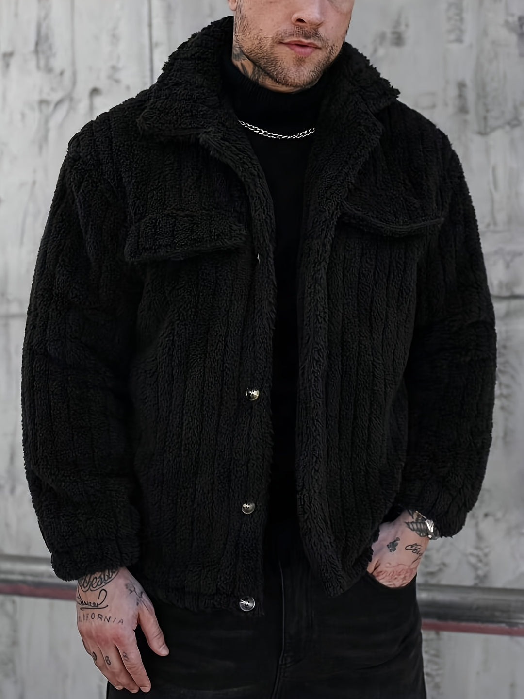 Cedric | Textured Button-Front Jacket