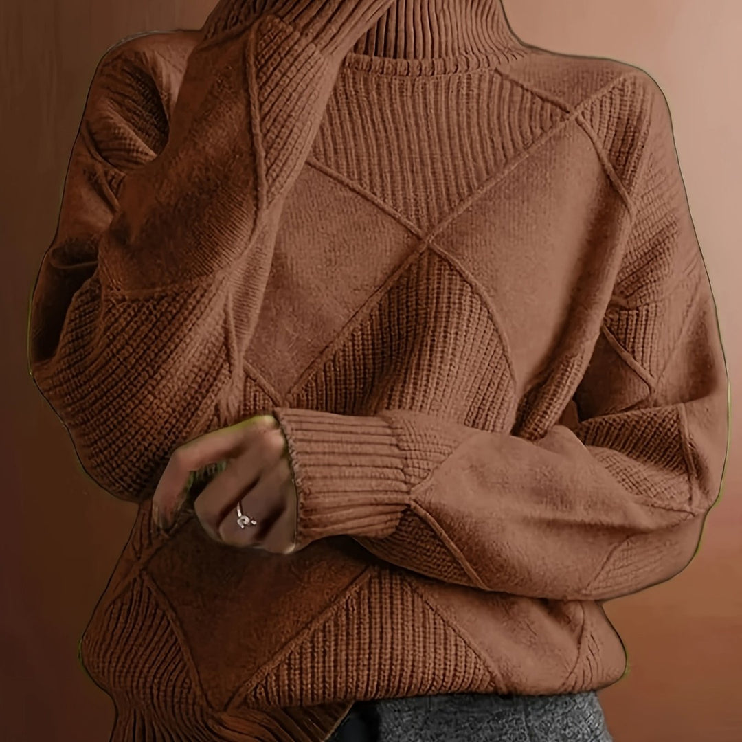 Cornelia | Cozy Textured Turtleneck Sweater