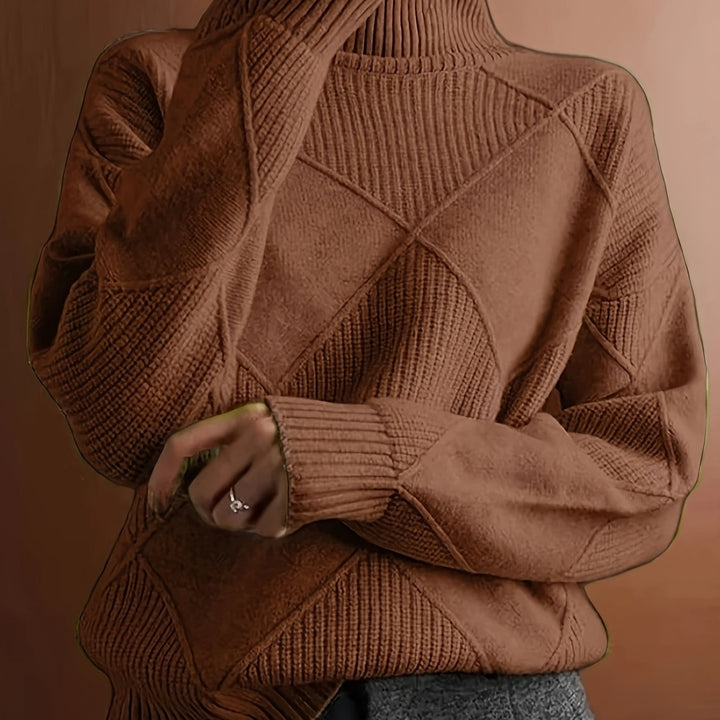 Cornelia | Cozy Textured Turtleneck Sweater