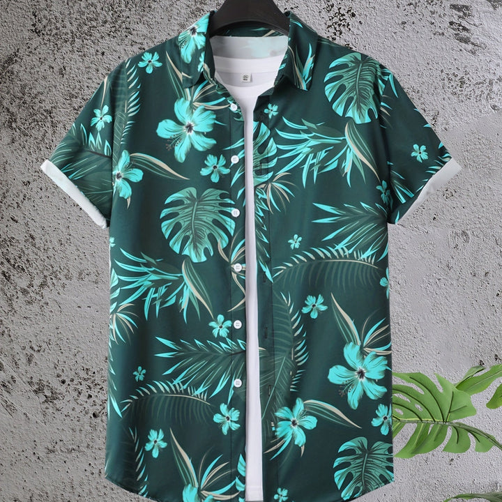 Kingston | Men's Tropical Print Short Sleeve Shirt