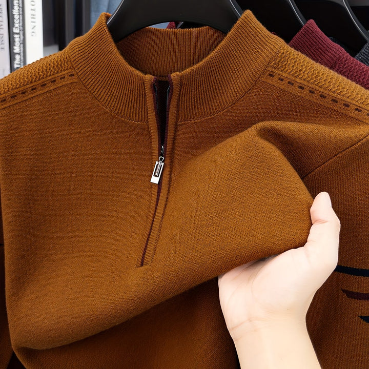 Ambrose | Zip-Neck Pullover Sweater