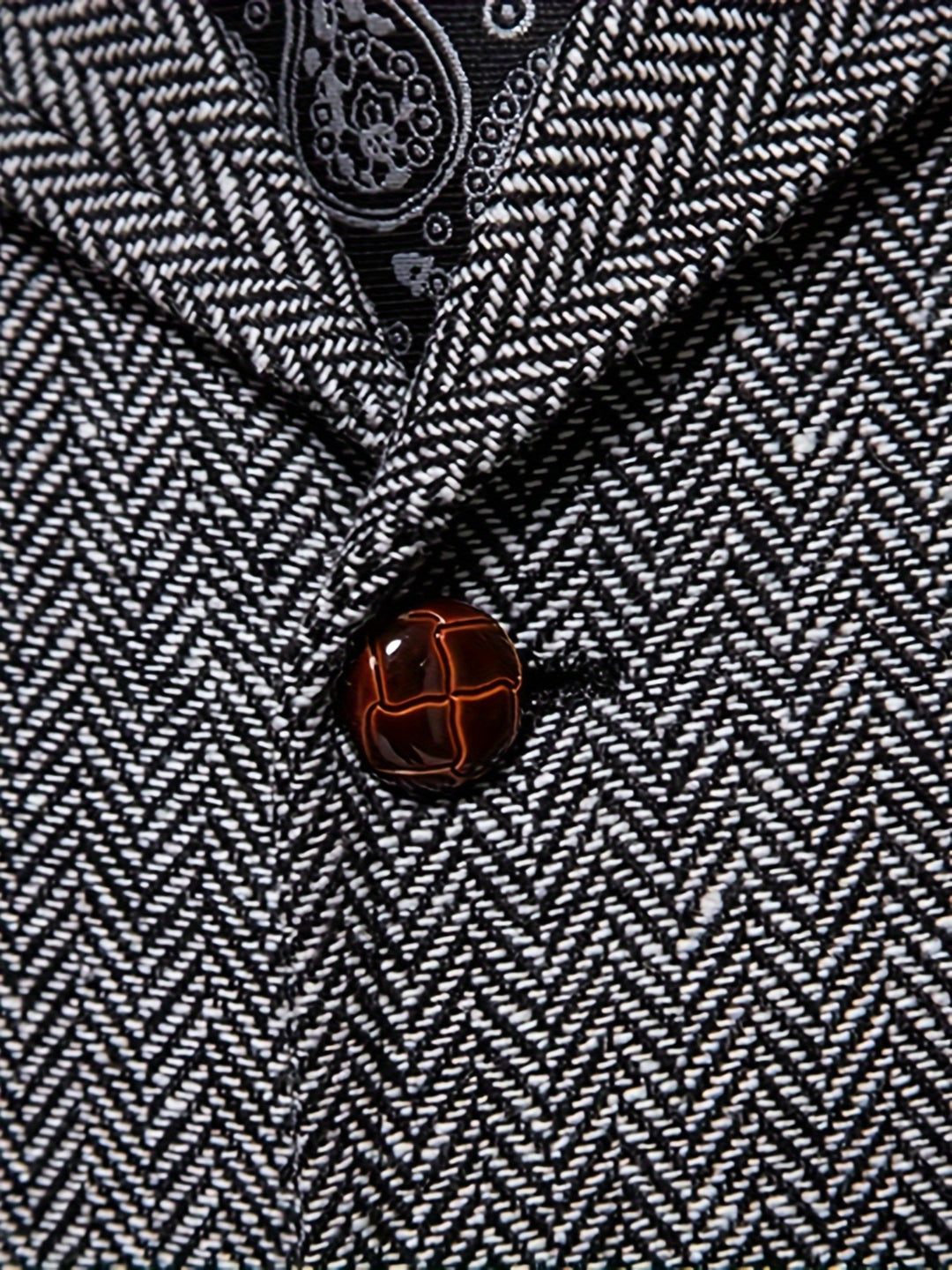 Edmund | Herringbone Single-Breasted Vest