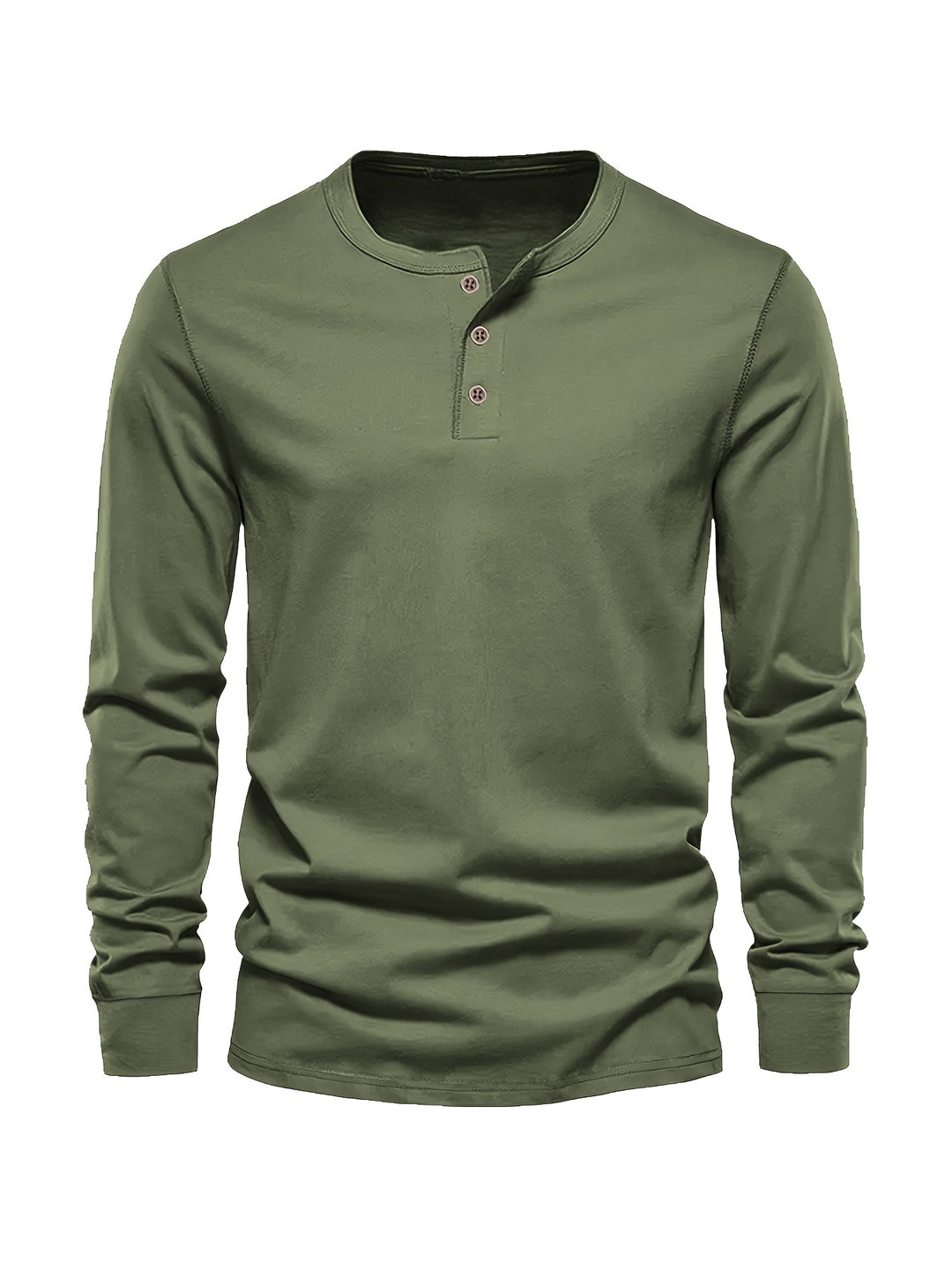Seth | Men's Long Sleeve Cotton Henley