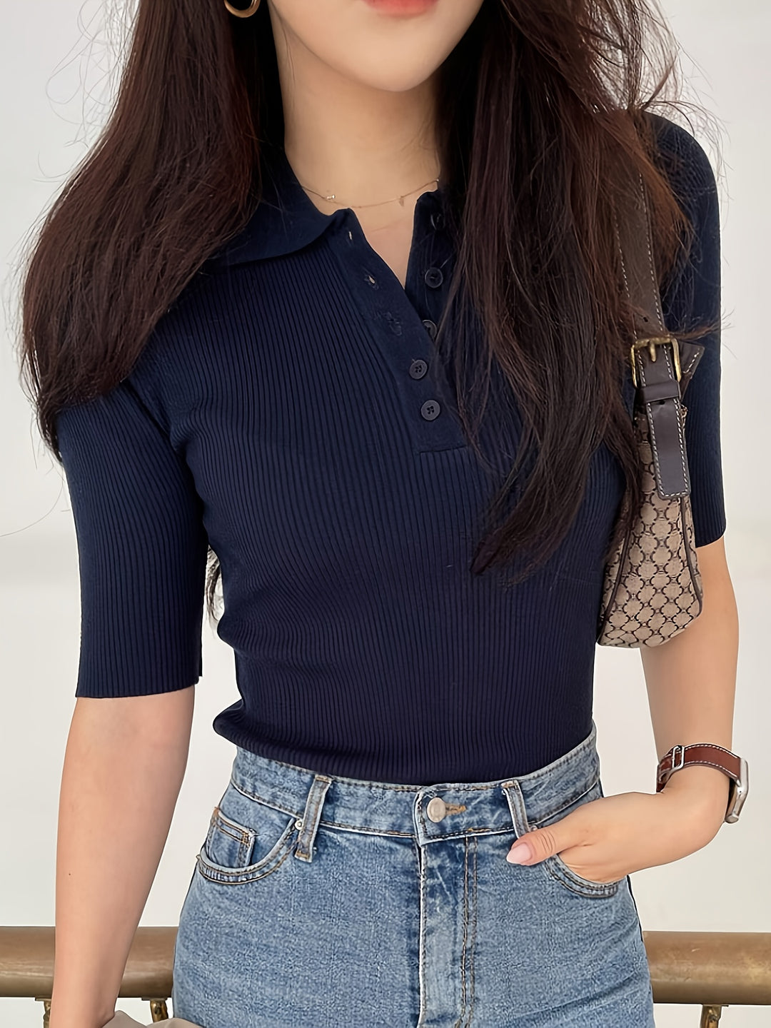 Elise | Refined Collared Top