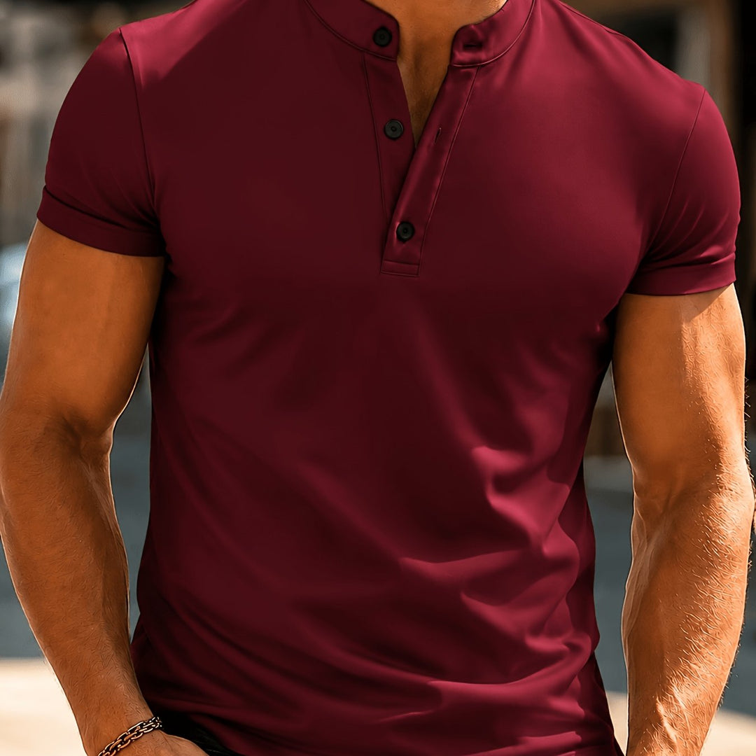 Reed | Men's Stand Collar Short Sleeve T-Shirt