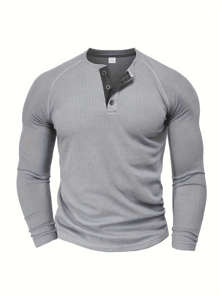 Rowan | Classic Waffle-Knit Henley