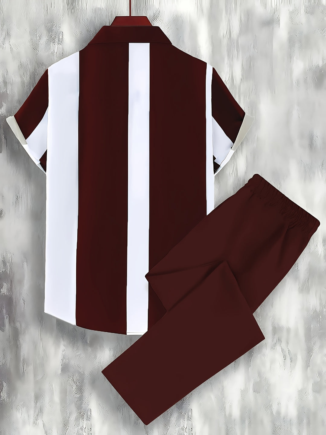 Damon | Men's Print Shirt & Pants Set