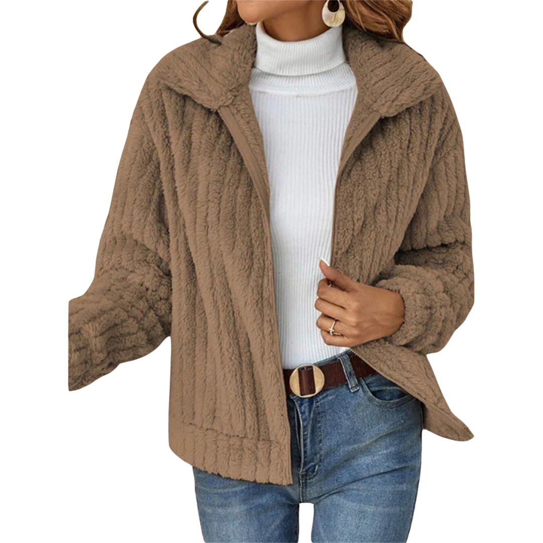 Nancy | Cozy Textured Zip Jacket