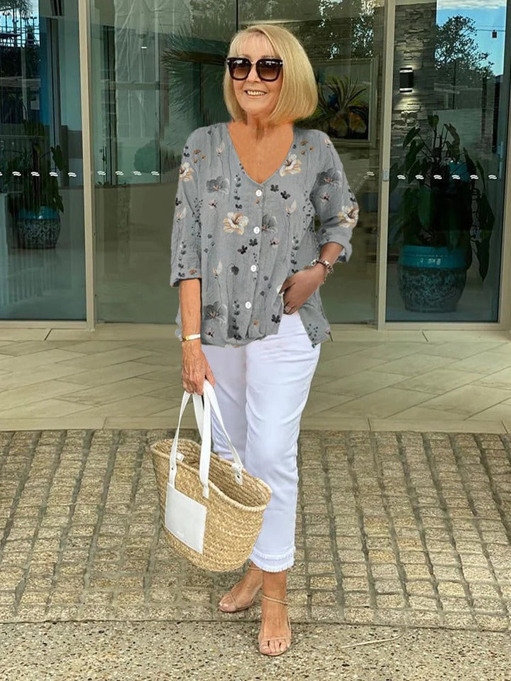 Bernadette | Elegant Floral Blouse