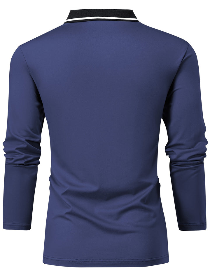 Harvey | Refined Long-Sleeve Polo Shirt