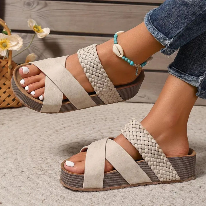 Madeline | Women's Leather Strap Sandals