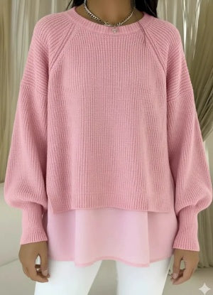 Quinn | Relaxed Layered Knit Sweater