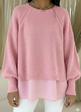 Quinn | Relaxed Layered Knit Sweater