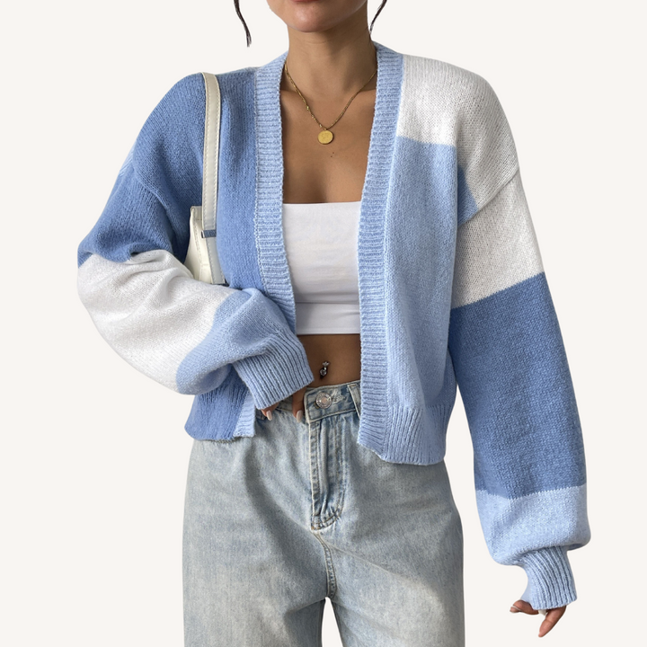 Delphine | Colour-Block Cardigan