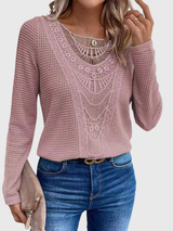 Lisbeth | Boho Lace-Detail Blouse