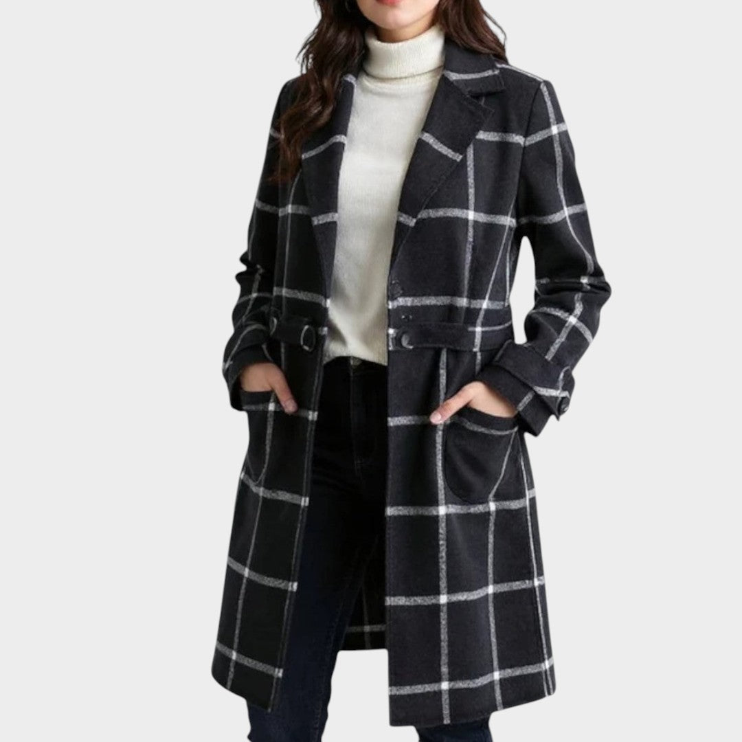 Ingrid | Classic Check Autumn Coat