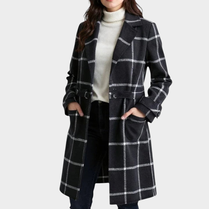 Ingrid | Classic Check Autumn Coat
