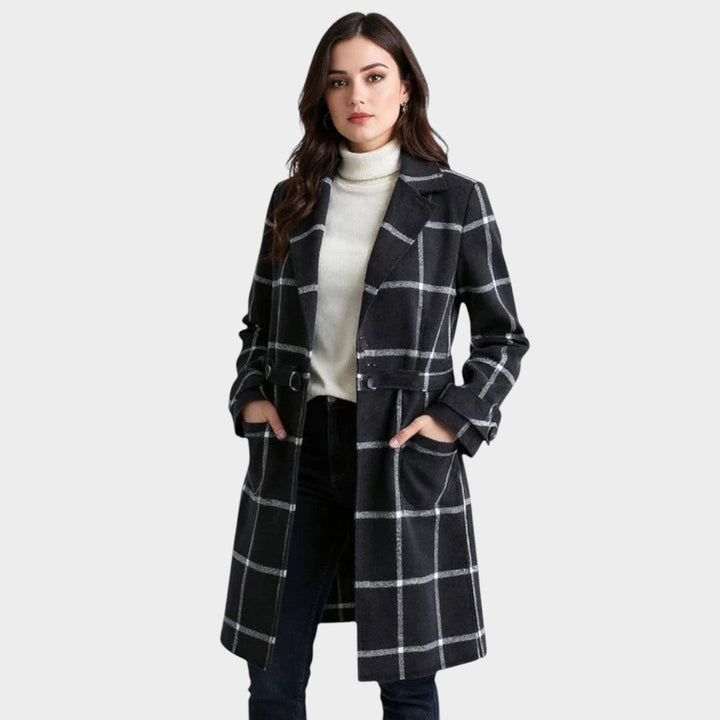 Ingrid | Classic Check Autumn Coat
