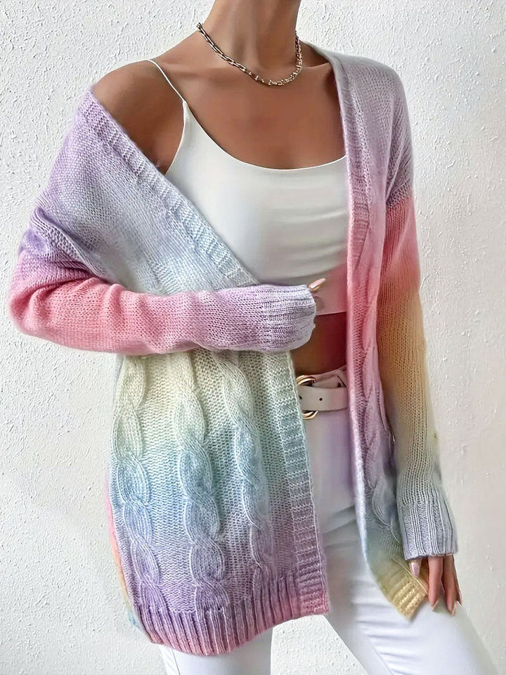 Charmaine | Open-Front Long Duster Cardigan